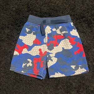 Kids Camouflage Shorts - Blue, Red, Gray 18 month boys